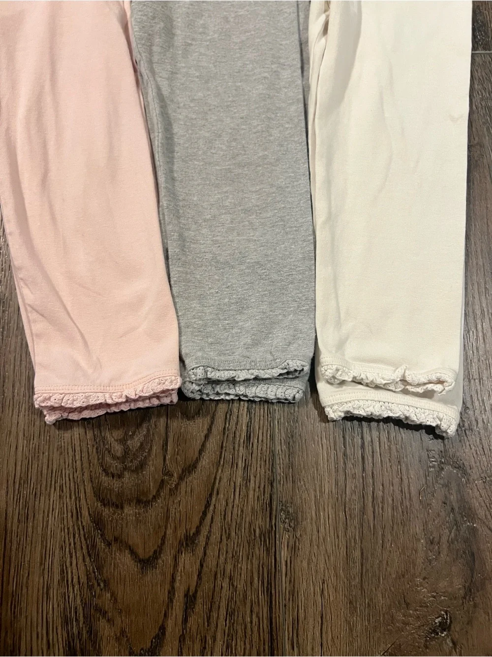 GAP Girls' 3-Pack Leggings — Pink, Gray & Cream